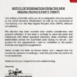 Resignation Letter